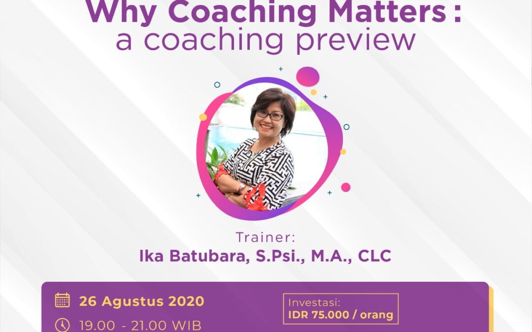 Why Coaching Matters