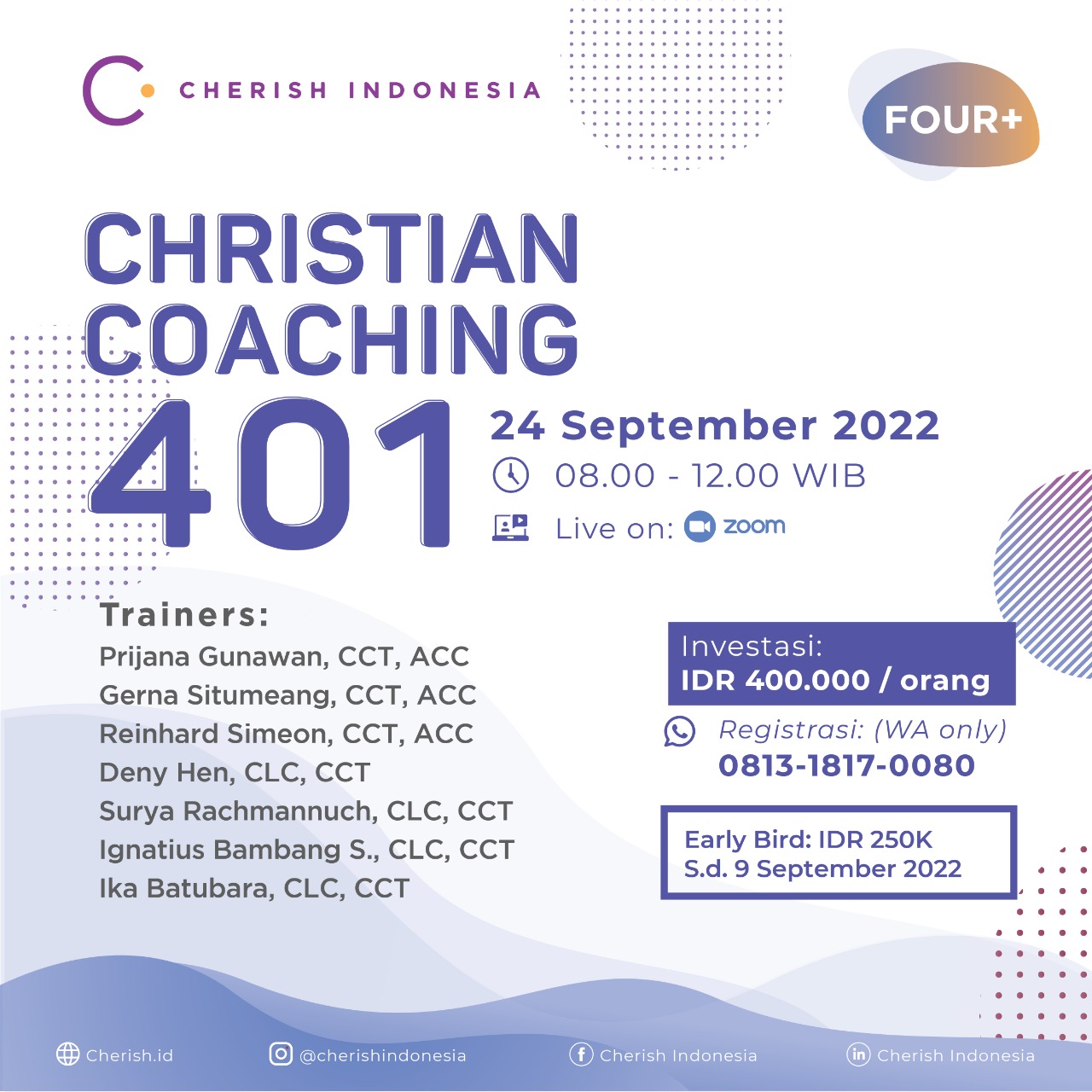 Christian Coaching 401 Sep 2022